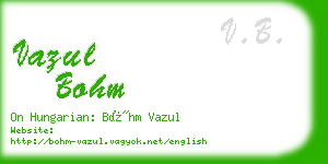 vazul bohm business card